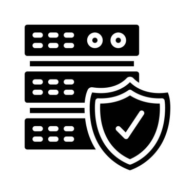 sunucu web simgesi vektör illüstrasyonu