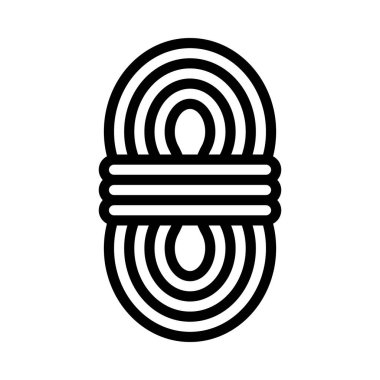 Halat Bağlı simge, vektör illüstrasyonu basit tasarım