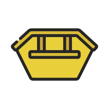 Çöp Simgesini atla, vektör illüstrasyonu basit tasarım