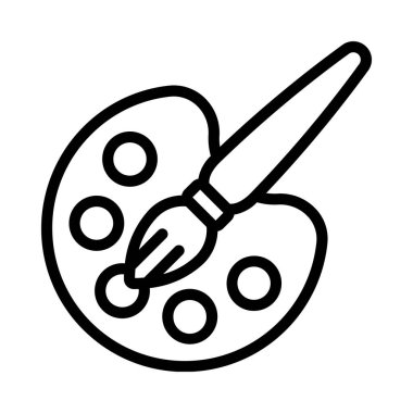 Sanat sınıfı simgesi, vektör illüstrasyonu basit tasarım