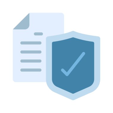 Onaylanmış Kopyalama web simgesi vektör illüstrasyonu