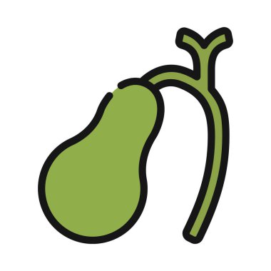 Safra kesesi ağ ikonu vektör çizimi