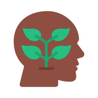 Kişisel Büyüme simgesi, vektör illüstrasyonu basit tasarım