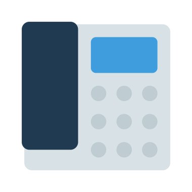 Sabit hat Telefon simgesi basit illüstrasyon