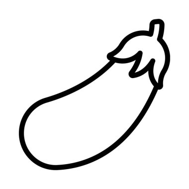 Patlıcan ağ simgesi düz tasarım, vektör illüstrasyonu