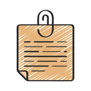 notlar simgesi, vektör illüstrasyonu basit tasarım