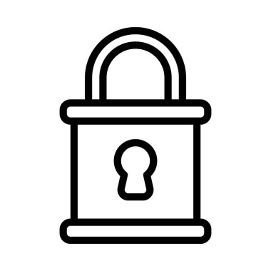 Kutu Kilidi Web simgesi vektör çizimi