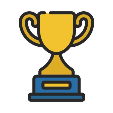 kupa ödülü izole edilmiş ikon vektör illüstrasyon tasarımı
