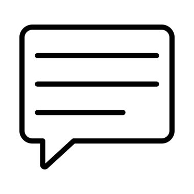 kabarcık sohbet iletişim simgesi, vektör illüstrasyonu 