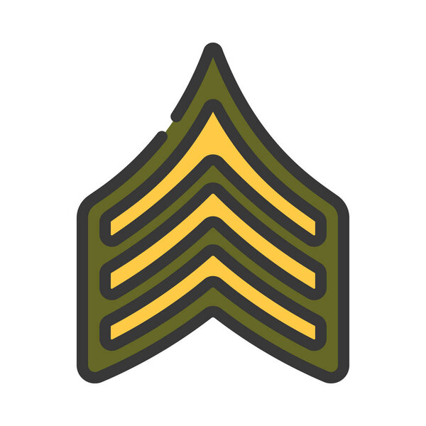 Sergeant web icon vector illustration