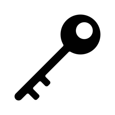 Kapı Anahtarı simgesi, vektör illüstrasyonu basit tasarım