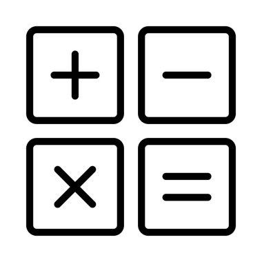 Hesaplayıcı Uygulama simgesi vektör çizimi