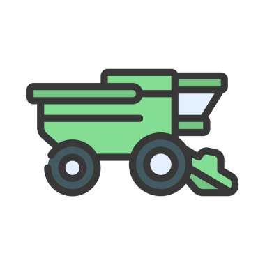 Hasat simgesi, vektör illüstrasyonunu birleştir 