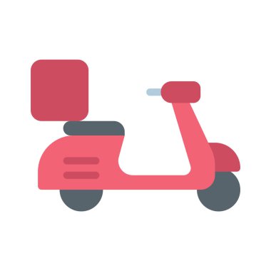  scooter simgesi vektör illüstrasyonu