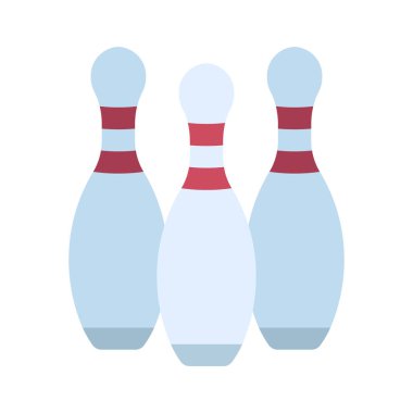 Bowling Pins web simgesi vektör illüstrasyonu
