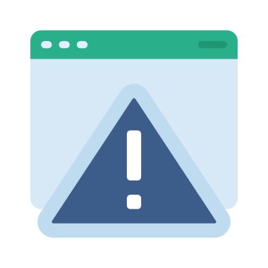 Web Uyarı Web simgesi vektör illüstrasyonuName