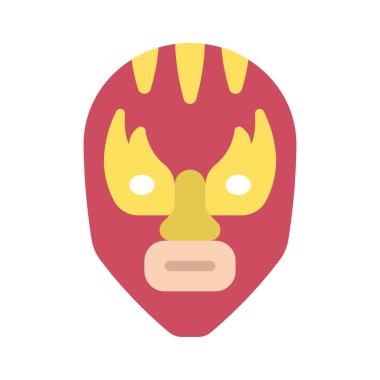 Güreş ikonu, vektör illüstrasyonu basit tasarım