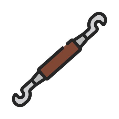 Arkeolog web simgesi vektör illüstrasyonu