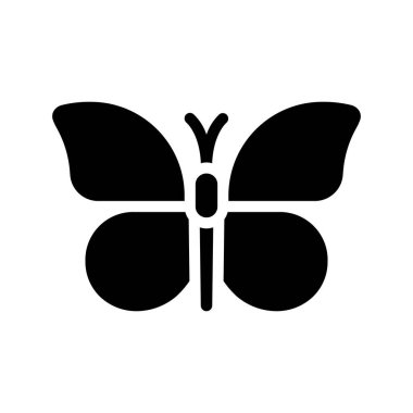 Kelebek ikonu. düz dizayn. vektör illüstrasyonu.