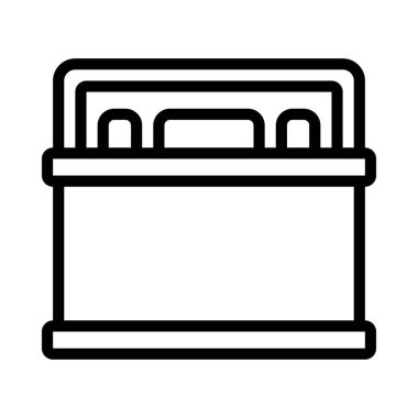 araba pil ikonu vektör illüstrasyon tasarımı