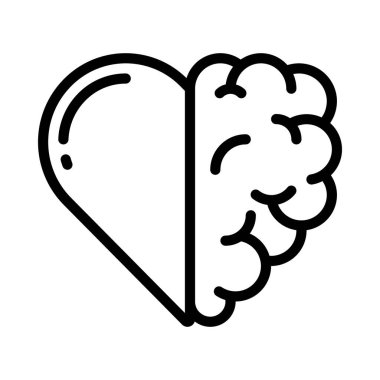 Ruh Sağlığı Web simgesi vektör illüstrasyonu