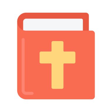 İncil kitabı ikonu vektör illüstrasyonu 