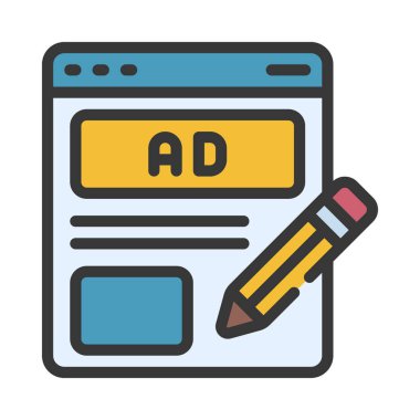 Blog Ağ simgesi vektör illüstrasyonu