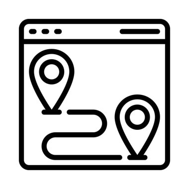 pin, konum kavramı, vektör illüstrasyonu