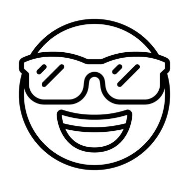 güneş gözlüğü web simgesi vektör illüstrasyonu