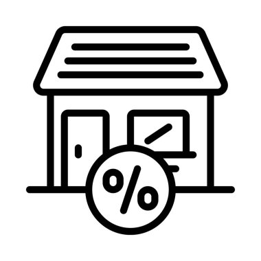 Özellik Evi simgesi, vektör illüstrasyonu 