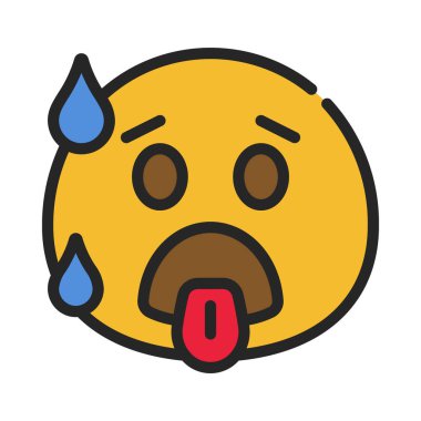 Simge Basit Vektör İllüstrasyonunun Üzerinde