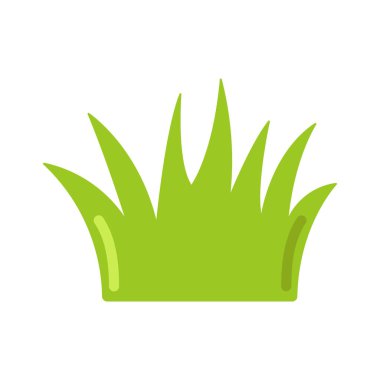 İzole edilmiş çimen simgesi. vektör çizimi tasarımı