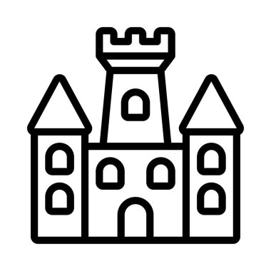 Kale simgesi. Vektör çizim 