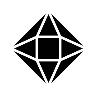 Gem web simgesi düz tasarım, vektör illüstrasyonu