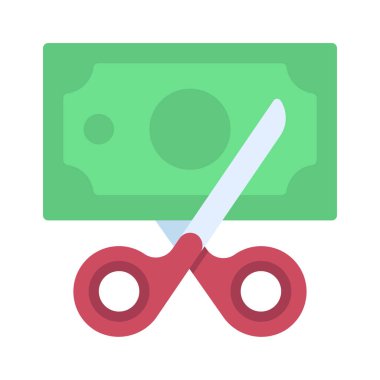 Kesme Maliyeti web simgesi vektör illüstrasyonuName