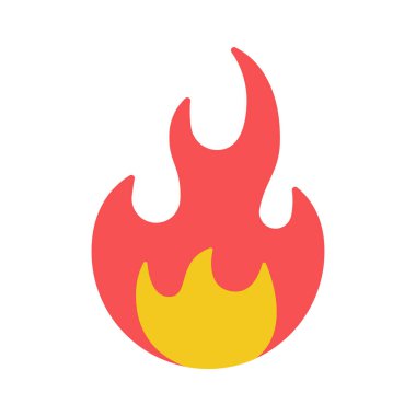Ateş Alevi Web simgesi vektör resimlemesi