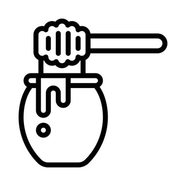 Bal Simgesi Basit Vektör İllüstrasyonu