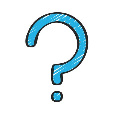 Soru işareti vektör illüstrasyonu