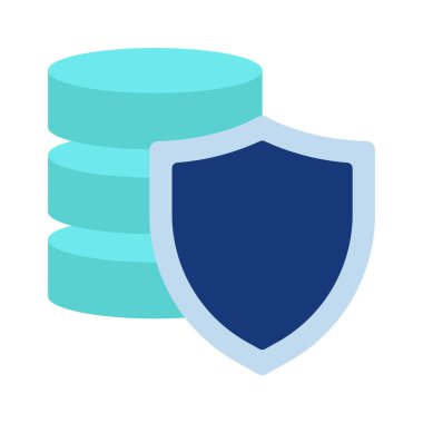 Veri koruma simgesi, vektör çizim  