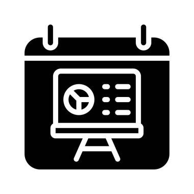 Eğitim Zamanlaması simgesi, vektör illüstrasyonu 