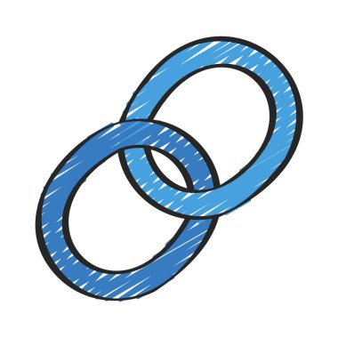 Hyperlink Links web simgesi vektör çizimi