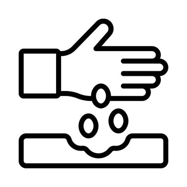 Tohum ekme simgesi, vektör illüstrasyonu