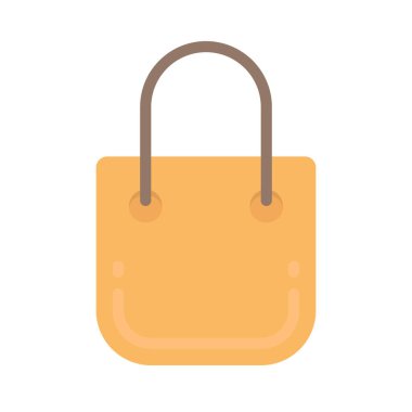 çanta simgesi, vektör illüstrasyonu basit tasarım