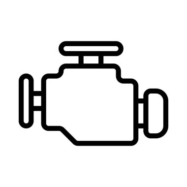 Motor simgesi vektörü basit illüstrasyon