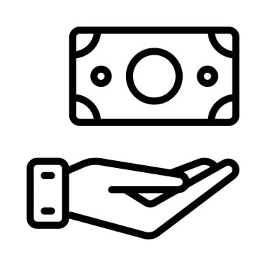 Sponsorluk Simgesi Basit Vektör İllüstrasyonu Ver