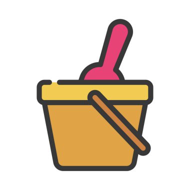 Kova ve Maça ağ ikonu vektör illüstrasyonu