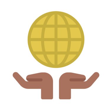 Genel Teslimat Simgesi Basit Vektör İllüstrasyonu