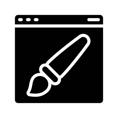 Web Sitesi Tasarımı Web simgesi vektör çizimi