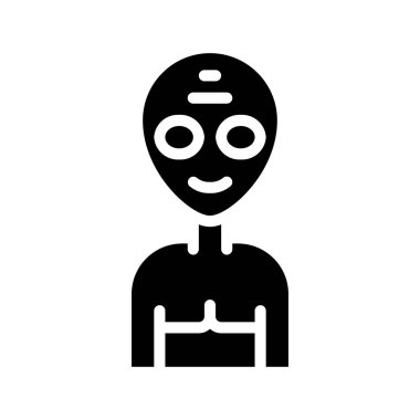 uzaylı ağ simgesi vektör illüstrasyonu