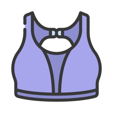 Spor Sütyen web simgesi vektör illüstrasyonu